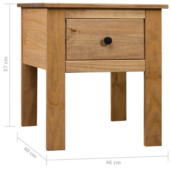 Vidaxl Bedside Cabinet 46X40x57 Cm Pine Panama Range Bedside Tables