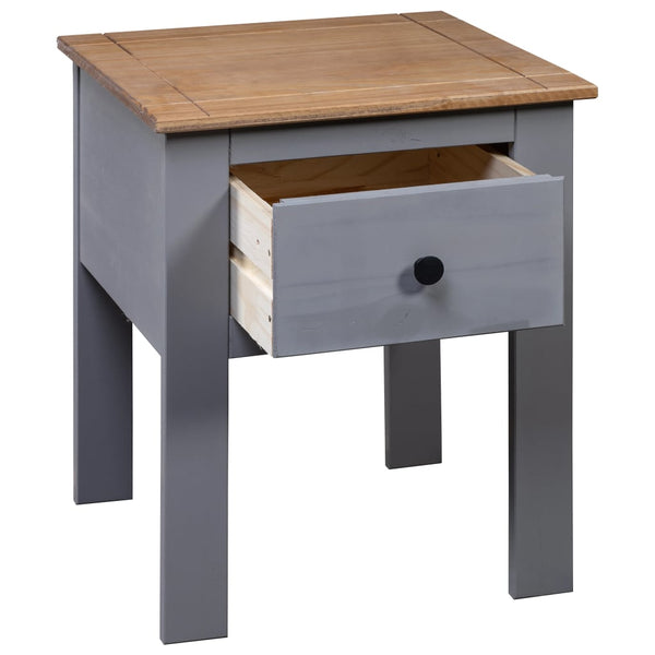 Grey Pine Bedside Cabinet 46X40x57 Cm Bedside Tables