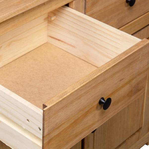 Sideboard 93X40x80 Cm Solid Pinewood Panama Range Sideboards & Buffets