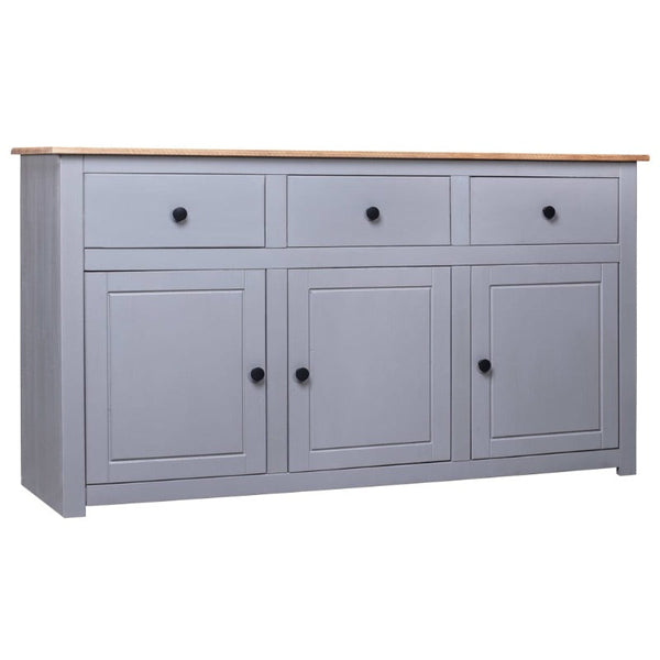 Vidaxl Sideboard Grey 135X40x80 Cm Solid Pinewood Panama Range Sideboards & Buffets