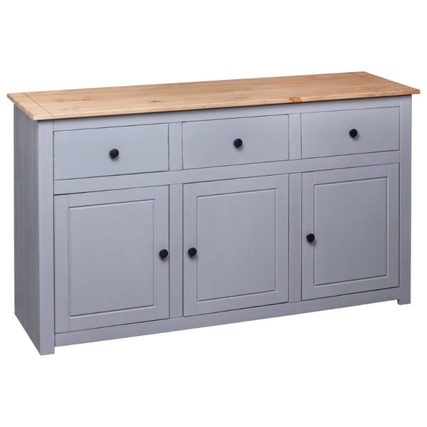 Vidaxl Sideboard Grey 135X40x80 Cm Solid Pinewood Panama Range Sideboards & Buffets