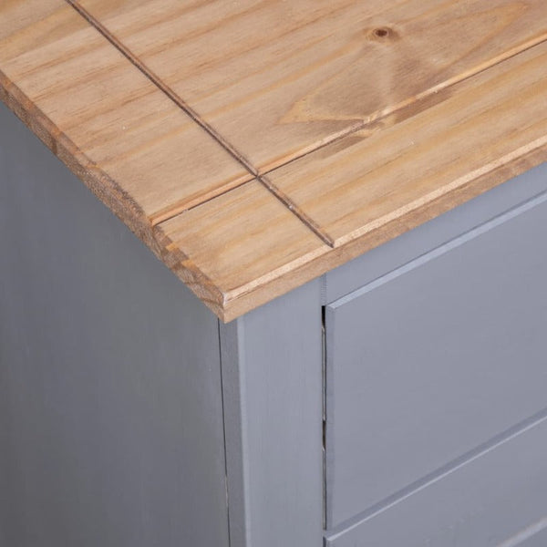 Vidaxl Sideboard Grey 135X40x80 Cm Solid Pinewood Panama Range Sideboards & Buffets