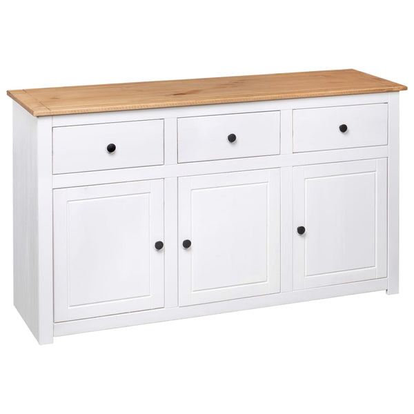 Vidaxl Sideboard White 135X40x80 Cm Solid Pinewood Panama Range Sideboards & Buffets