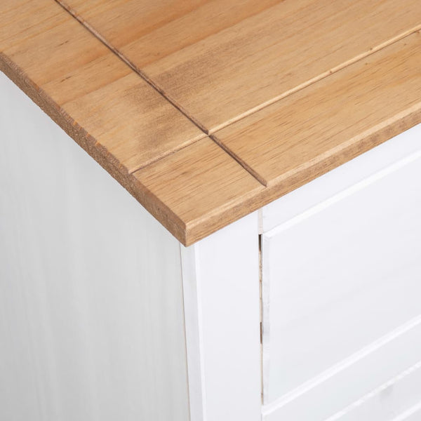 Vidaxl Sideboard White 135X40x80 Cm Solid Pinewood Panama Range Sideboards & Buffets