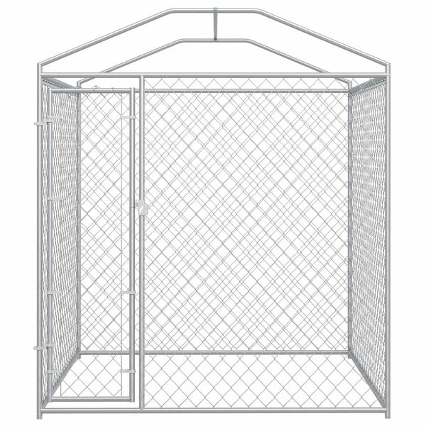 Vidaxl Outdoor Dog Kennel With Canopy Top 193X193x225 Cm Dog Kennels
