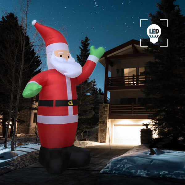 Christmas Inflatable Santa Claus Led Ip44 600 Cm Xxl Seasonal Decorations
