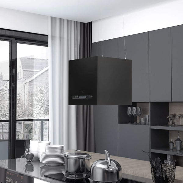 Rangehoods Hanging Island Range Hood Touch Sensor Lcd 37 Cm Powder Coated Steel