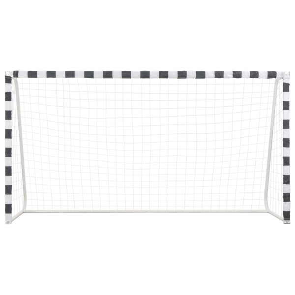 Soccer Goal 300X160x90 Cm Metal Black And White Soccer Goals