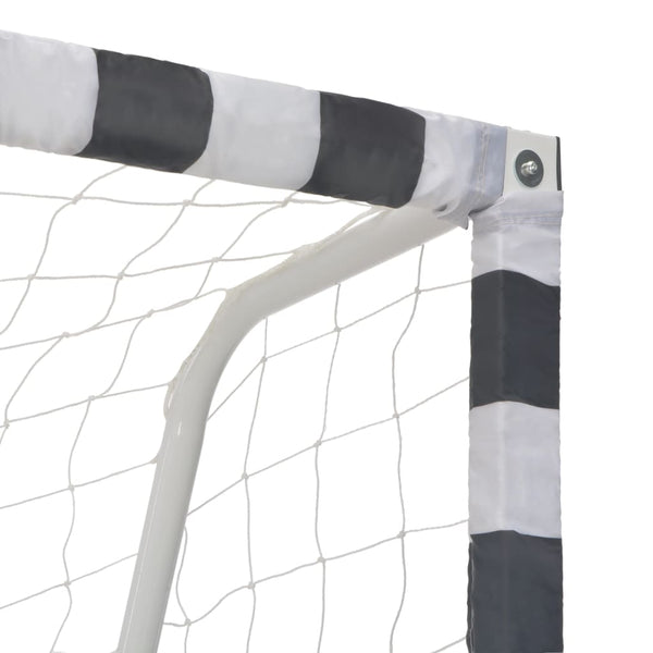 Soccer Goal 300X160x90 Cm Metal Black And White Soccer Goals