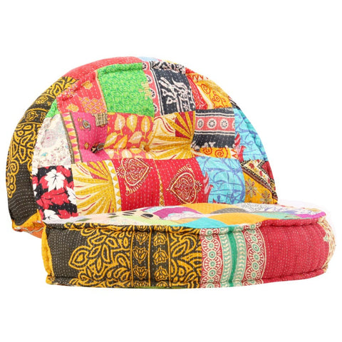 Pouffe 100X20 Cm Patchwork Fabric Ottomans Footstools & Poufs