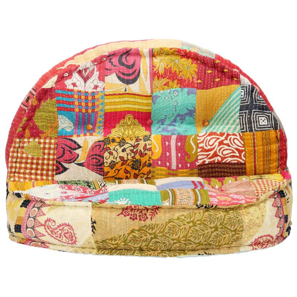 Pouffe 100X20 Cm Patchwork Fabric Ottomans Footstools & Poufs