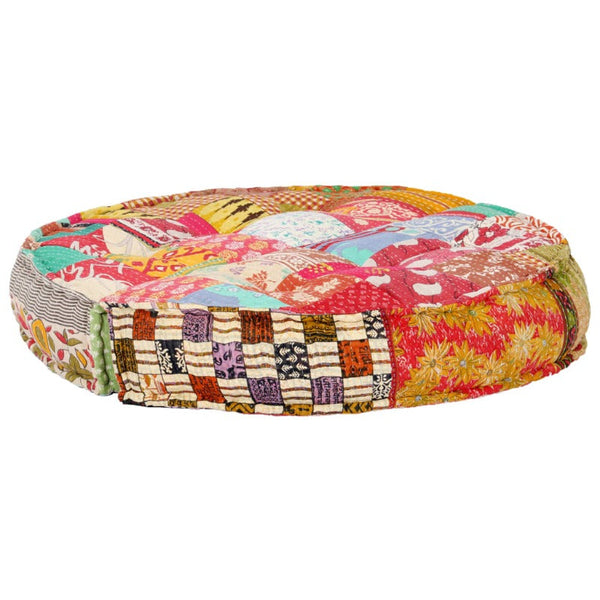 Pouffe 100X20 Cm Patchwork Fabric Ottomans Footstools & Poufs
