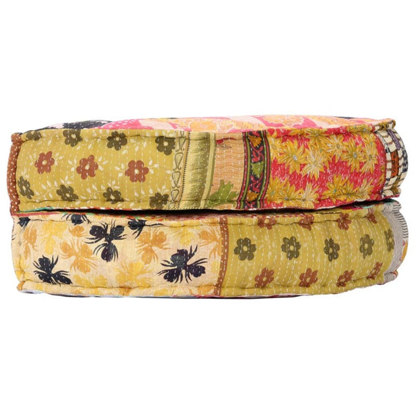 Pouffe 100X20 Cm Patchwork Fabric Ottomans Footstools & Poufs