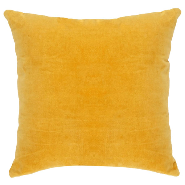 Cushions Cotton Velvet 2 Pcs 45X45 Cm Yellow Cushions & Decorative Pillows
