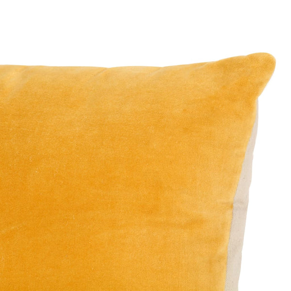 Cushions Cotton Velvet 2 Pcs 45X45 Cm Yellow Cushions & Decorative Pillows