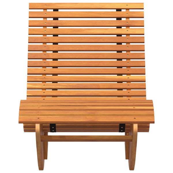 Vidaxl Acacia Wood Rocking Sun Set Of 2 Loungers