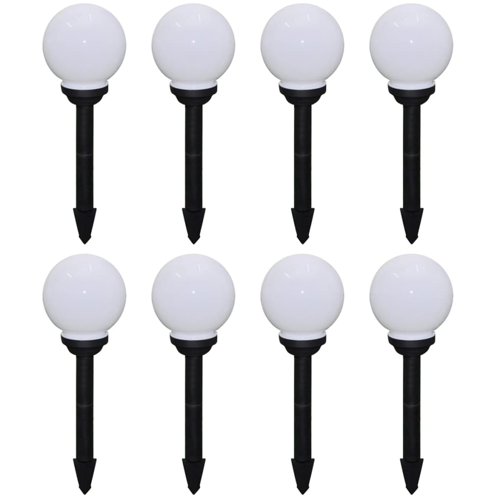 Outdoor Pathway Lamps 8 Pcs Led 15 Cm With Ground Spike Landscape & Walkway Lights