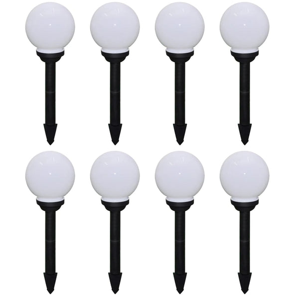 Outdoor Pathway Lamps 8 Pcs Led 15 Cm With Ground Spike Landscape & Walkway Lights