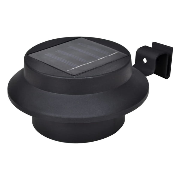 Vidaxl Outdoor Solar Fence Lamps 12 Pcs Led Black Landscape & Walkway Lights