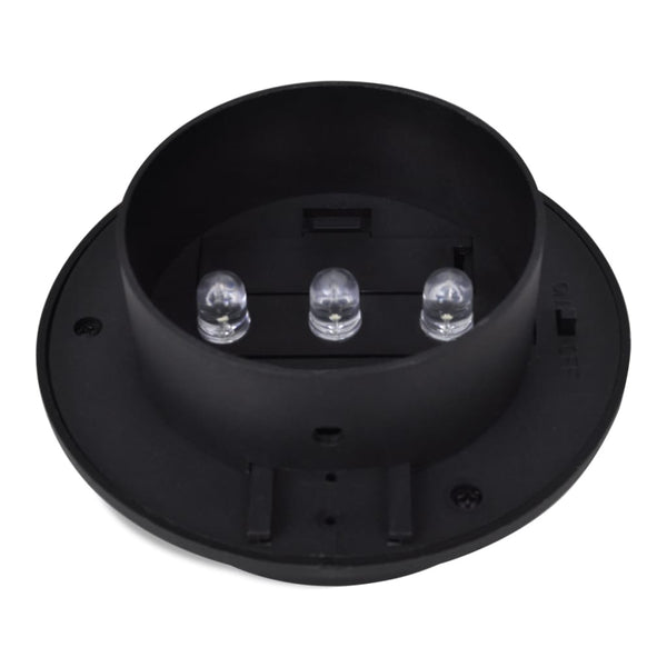 Vidaxl Outdoor Solar Fence Lamps 12 Pcs Led Black Landscape & Walkway Lights