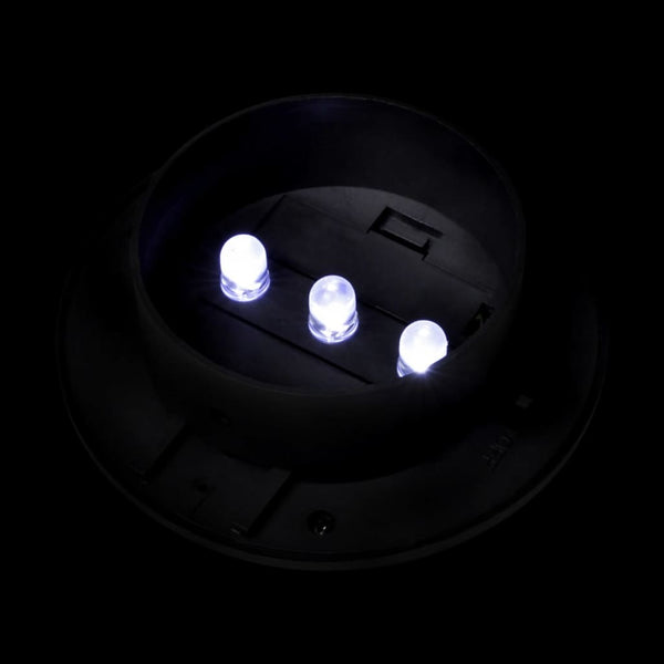 Vidaxl Outdoor Solar Fence Lamps 12 Pcs Led Black Landscape & Walkway Lights