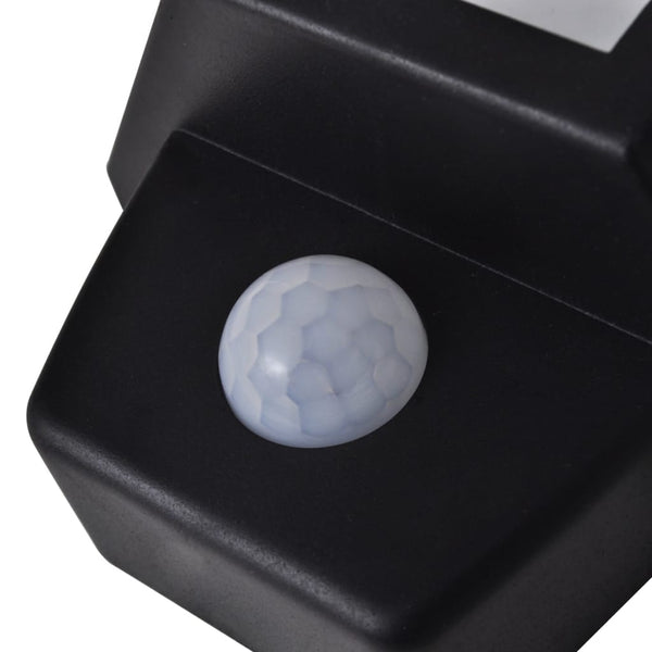 Solar Wall Lamps 2 Pcs With Motion Sensor Black Landscape & Walkway Lights