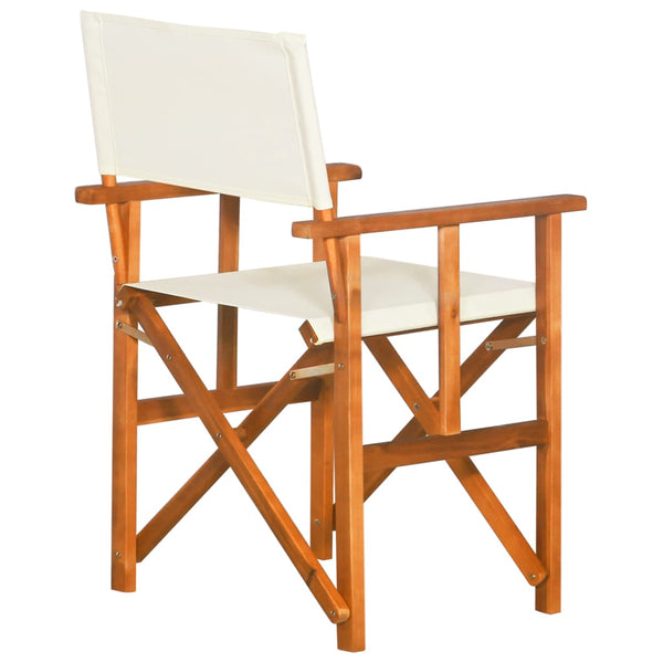 Director's Chairs 2 Pcs Solid Acacia Wood Patio Chairs