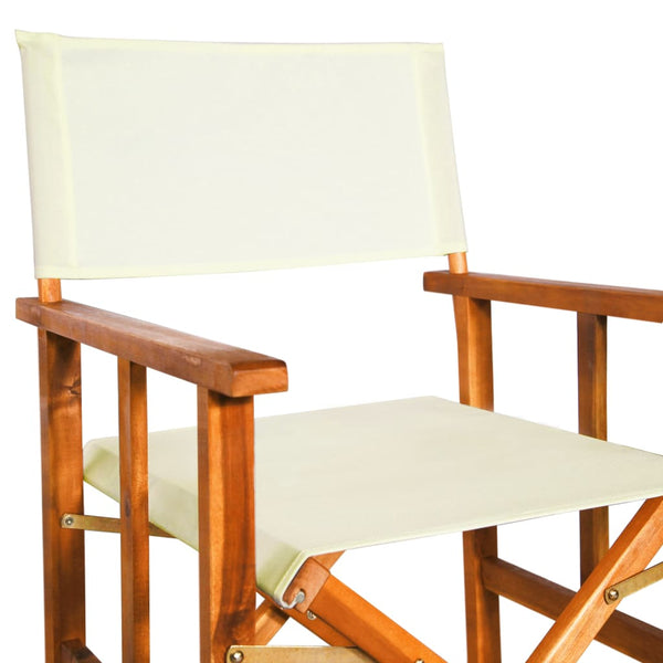Director's Chairs 2 Pcs Solid Acacia Wood Patio Chairs