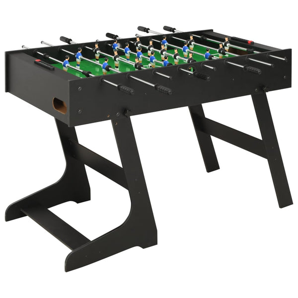 Folding Football Table 121X61x80 Cm Black Foosball