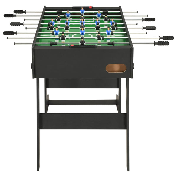 Folding Football Table 121X61x80 Cm Black Foosball