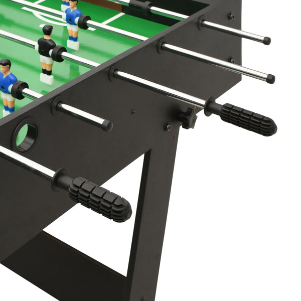 Folding Football Table 121X61x80 Cm Black Foosball