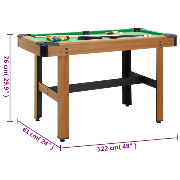 4 Feet Billiard Table 122X61x76 Cm Brown Billiard Tables
