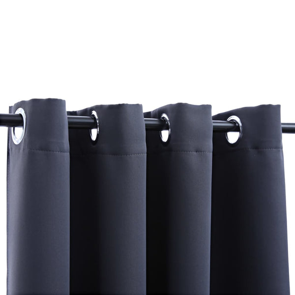 Blackout Curtain With Metal Rings 290X245 Cm