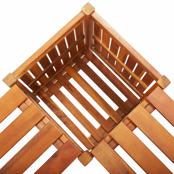 Vidaxl Garden Corner Bench With Planter 117X117x40 Cm Solid Acacia Wood Patio Benches