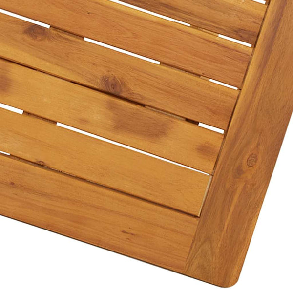 Vidaxl Folding Garden Table 70X70x75 Cm Solid Acacia Wood Patio & Garden Tables