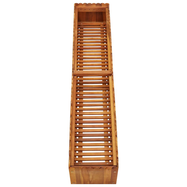 Vidaxl Garden Raised Bed 150X30x25 Cm Solid Acacia Wood Raised Garden Beds