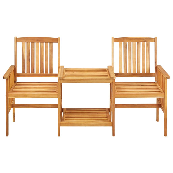 Vidaxl Garden Chairs With Tea Table 159X61x92 Cm Solid Acacia Wood Patio Chairs