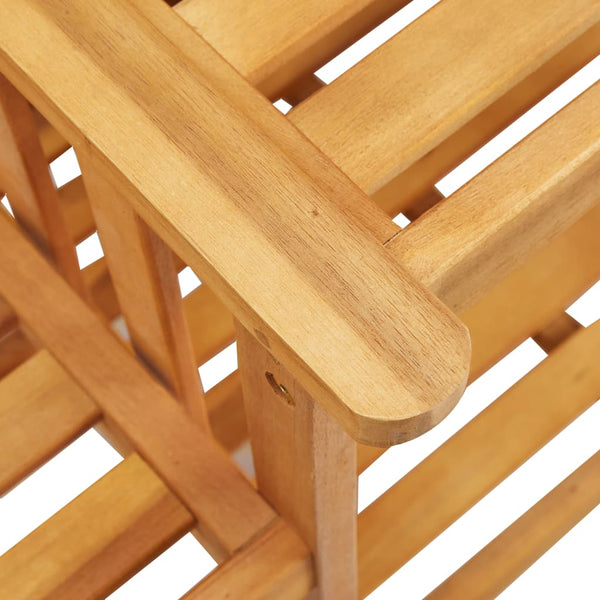 Vidaxl Garden Chairs With Tea Table 159X61x92 Cm Solid Acacia Wood Patio Chairs