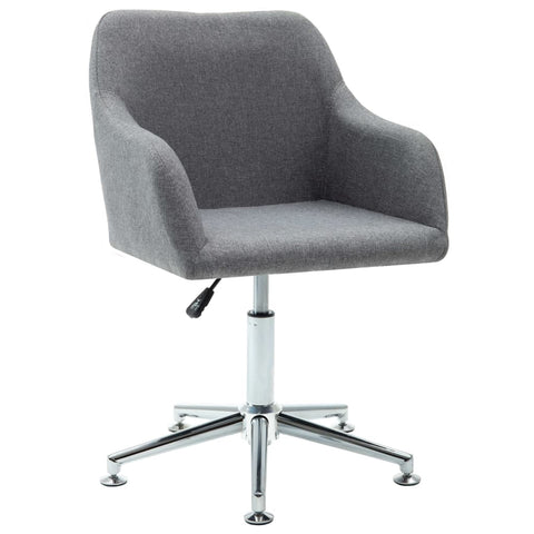Swivel Office Chair Light Grey Fabric Office Chairs