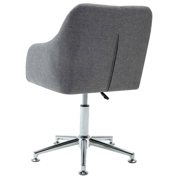 Swivel Office Chair Light Grey Fabric Office Chairs