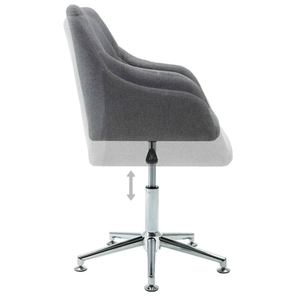 Swivel Office Chair Light Grey Fabric Office Chairs