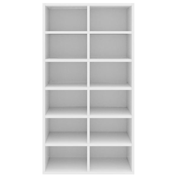 Shoe Rack White 54X34x100.5 Cm Engineered Wood Shoe Racks