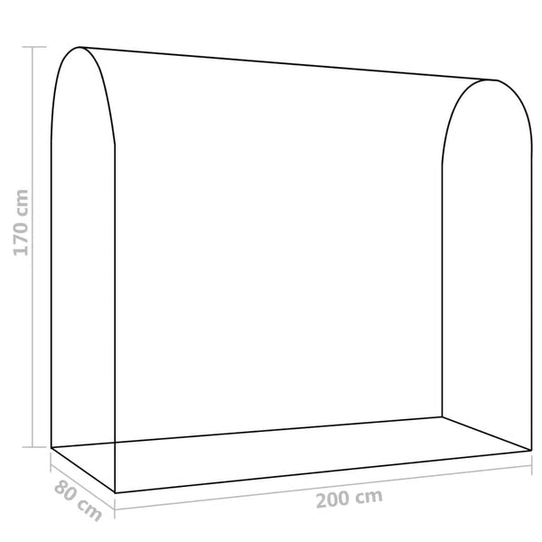 Greenhouse With Zippered Door 200X80x170 Cm Greenhouses