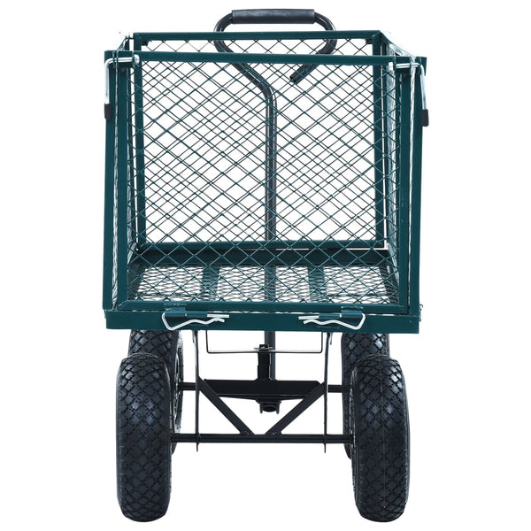 Vidaxl Garden Hand Trolley Green 350 Kg Wheelbarrows Carts Wagons