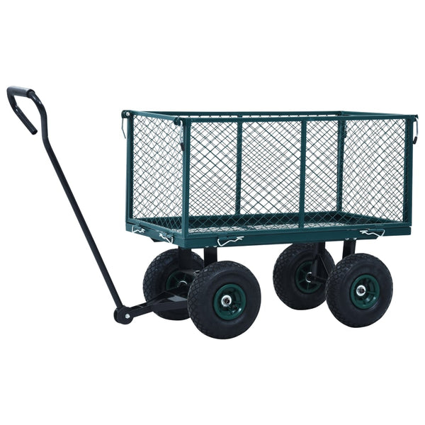 Vidaxl Garden Hand Trolley Green 350 Kg Wheelbarrows Carts Wagons