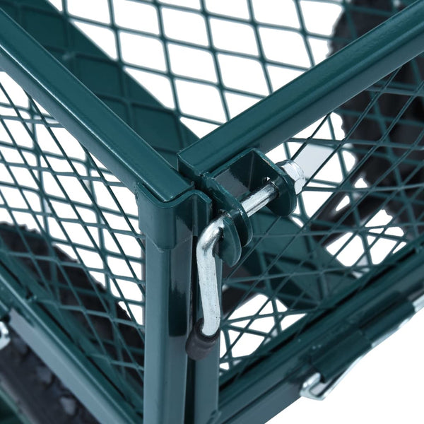 Vidaxl Garden Hand Trolley Green 350 Kg Wheelbarrows Carts Wagons