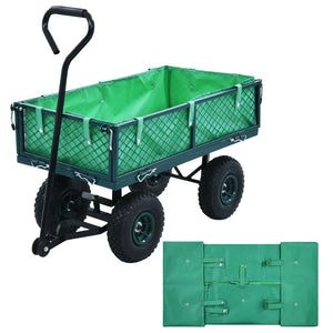 Garden Cart Liner Green Fabric