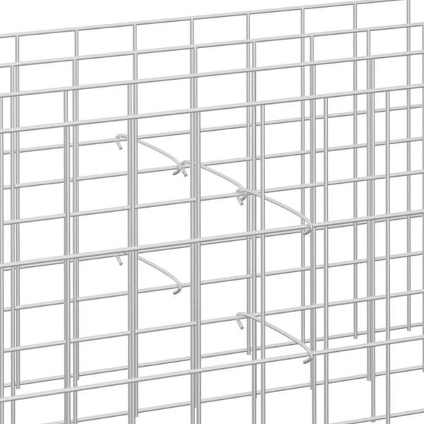 Vidaxl Gabion Hooks 100 Pcs Galvanised Steel 20 Cm Garden Fencing Accessories