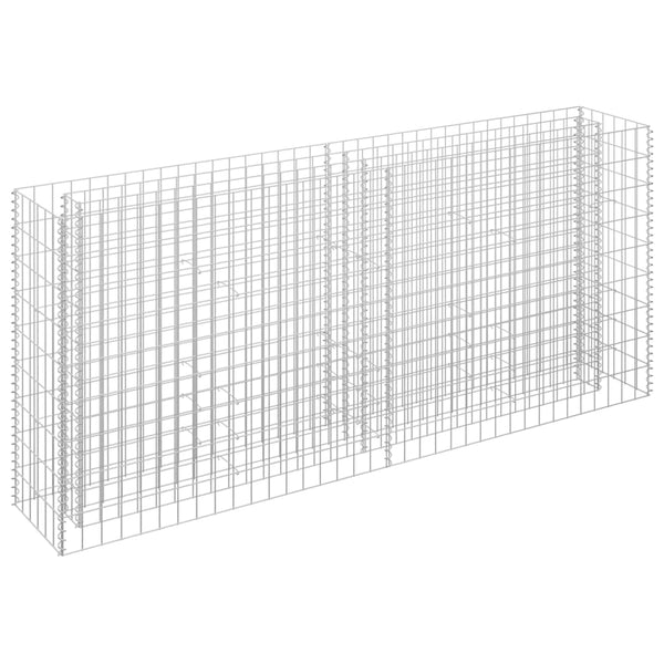 Gabion Raised Bed Galvanised Steel 180X30x90 Cm Raised Garden Beds