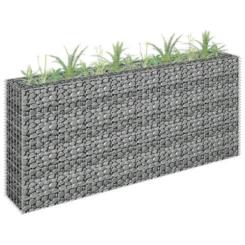 Gabion Raised Bed Galvanised Steel 180X30x90 Cm Raised Garden Beds
